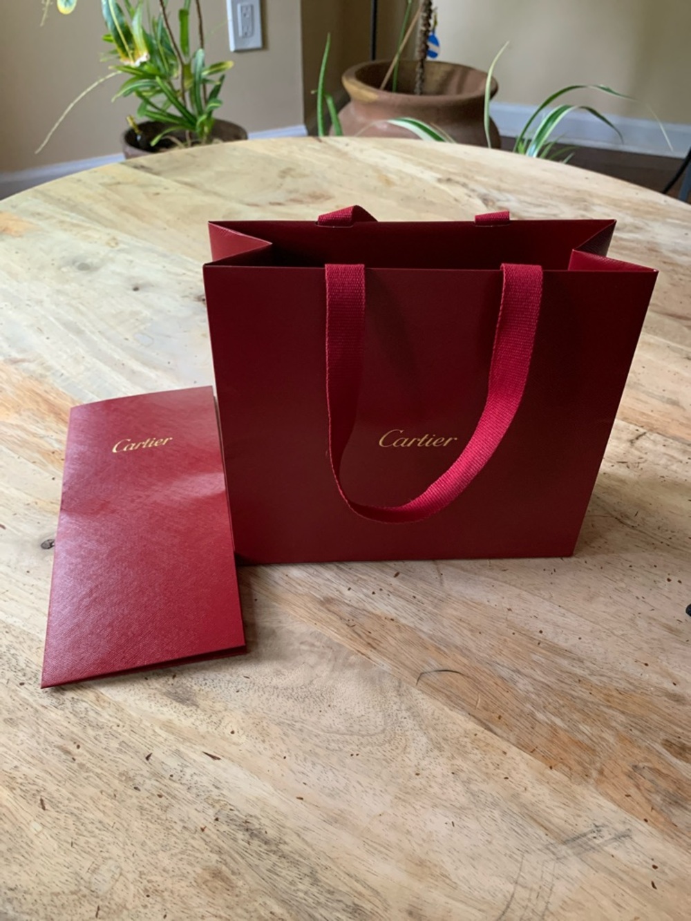 CARTIER Gift Bag with Matching Envelope